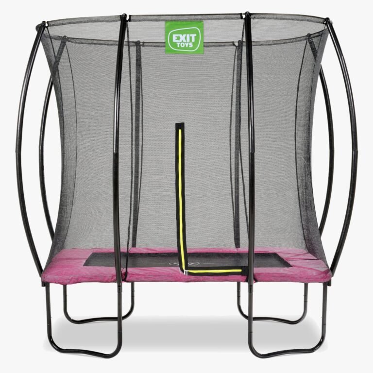 EXIT Silhouette Trampolin inkl. Sikkerhedsnet 153x214 cm, Pink