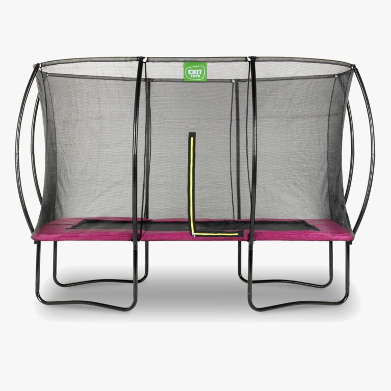 EXIT Silhouette Trampolin inkl. Sikkerhedsnet 244x366 cm, Pink