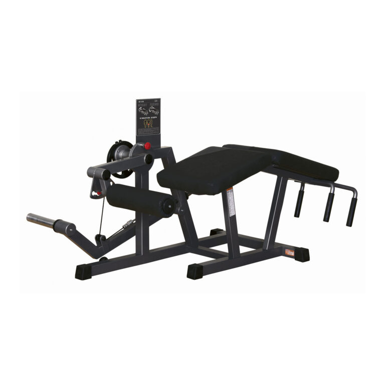 Inter Atletika Leg Curl Black plate loaded baglårsmaskine 150 kg 50 mm
