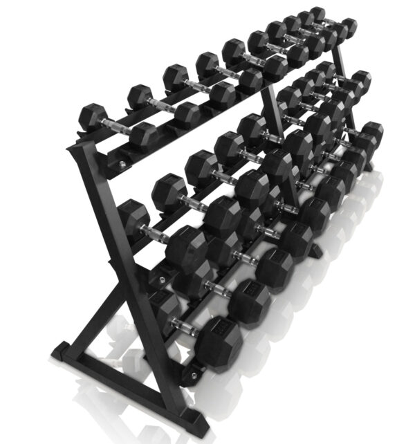 ODIN 545kg Hex Set PAKKETILBUD (15 sæt håndvægte + rack)