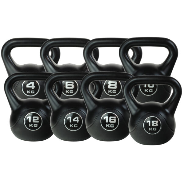 ODIN Vinyl Kettlebell PAKKETILBUD (4, 6, 8, 10, 12, 14 ,16, 18kg)