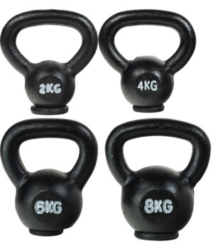 Odin Kettlebell Støbejern PAKKETILBUD (2,4,6,8kg)