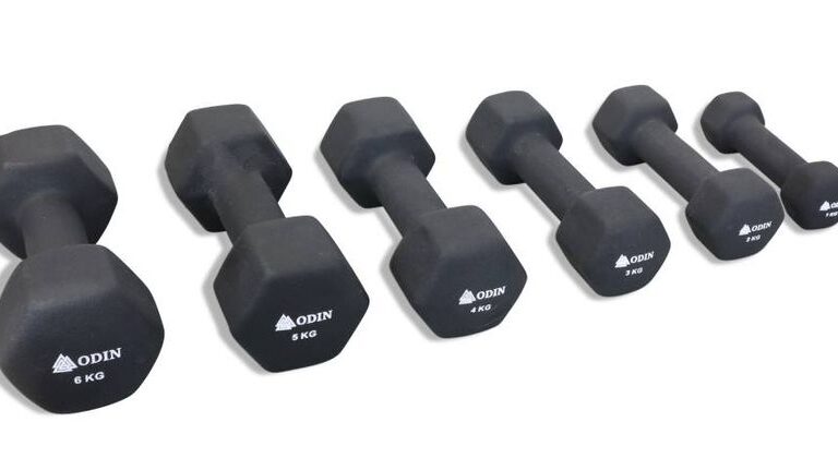 Odin Neopren Hex Håndvægte 1- 6 kg PAKKETILBUD (21 kg)