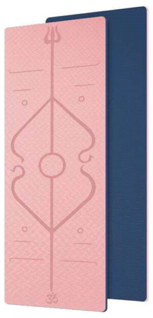 Odin TPE Yogamåtte 183 x 61 x 0,6 cm Blå/Pink