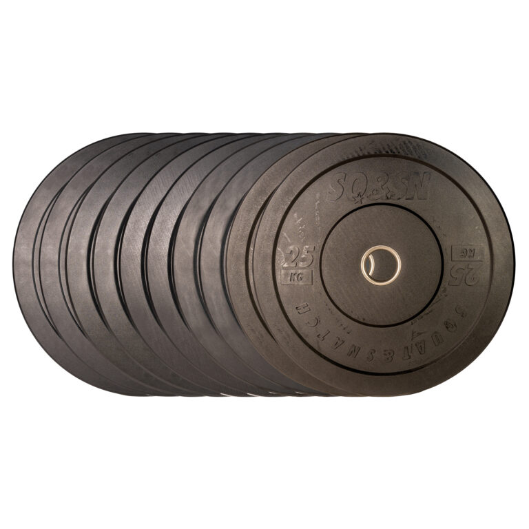 SQ&SN CF Vægtsæt 150 kg med vægtskiver og 50 mm huldiameter til olympiske vægtstænger og tung styrketræning