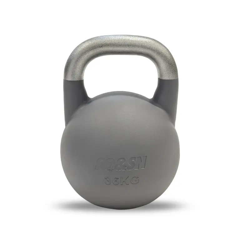 SQ&SN Competition Kettlebells V2 4-36 kg | Samme størrelse | Indstøbte kg-angivelser | Robust design til træning og konkurrence