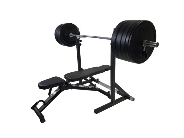 SQ&SN Styrkesæt 150 kg m/Bænk & Squat Rack