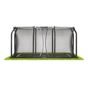 Salta Trampolin Royal Baseground 305x214 cm, sort inkl. sikkerhedsnet - 805-831