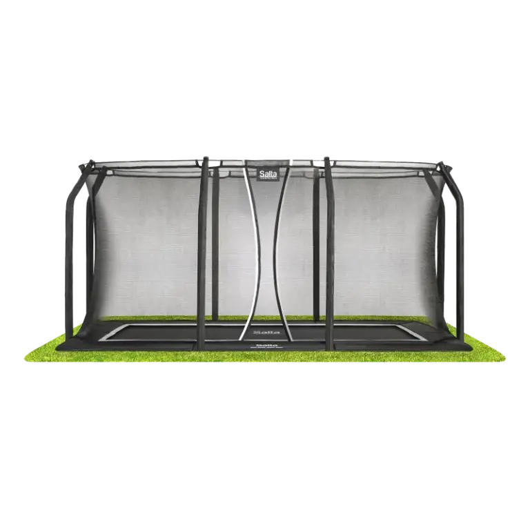 Salta Trampolin Royal Baseground 305x214 cm, sort inkl. sikkerhedsnet - 805-831
