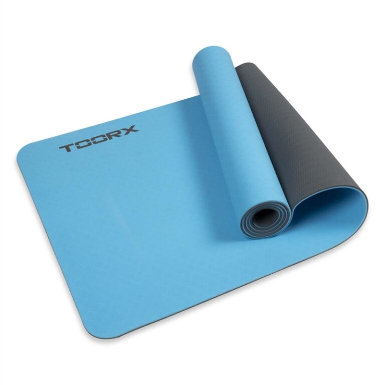 Toorx Pro 6 mm Yogamåtte - 183 x 60 cm - Blå/Grå
