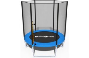 Trampolin - 183 cm - med sikkerhedsnet - blå