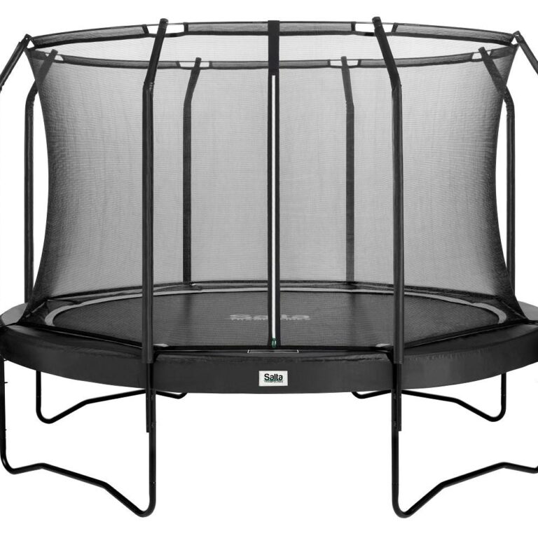 Trampolin til haven Salta Premium Black Edition COMBO – 396 cm, rund, med sikkerhedsnet