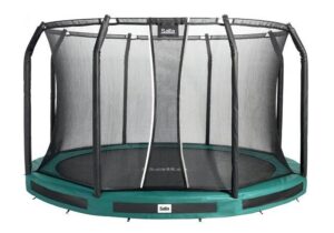 Trampolin til haven Salta Premium Ground Combo 251 cm – grøn