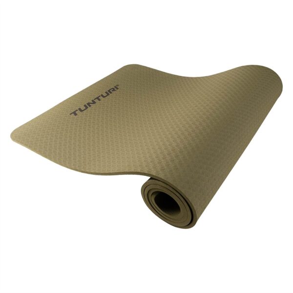 Tunturi 8mm Yogamåtte - Khaki-grøn